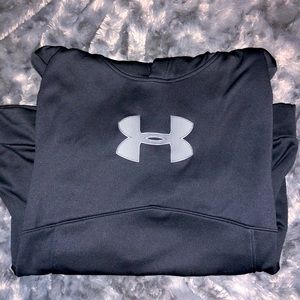 Size medium black and gray under armor hoodie.